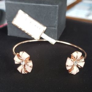 TED BAKER open flower cuff bracelet